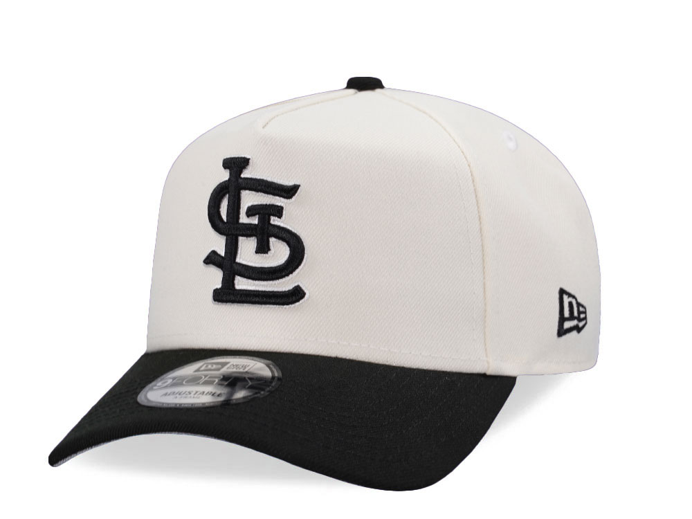 New Era St. Louis Cardinals Chrome Black Two Tone Edition 9Forty A Frame Snapback Cap