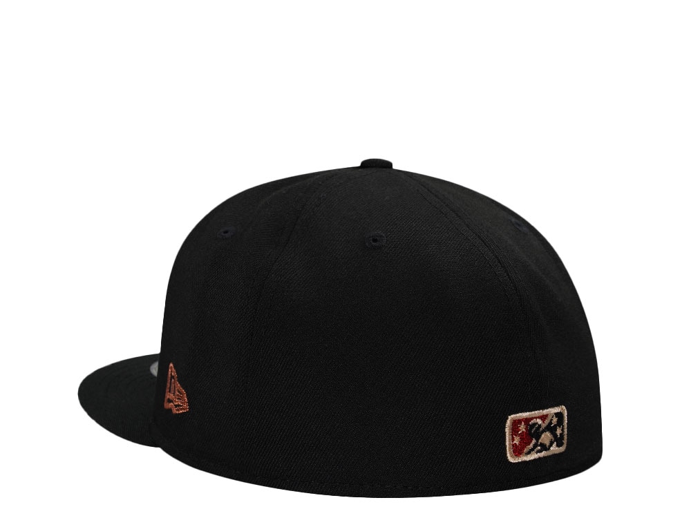 New Era Clearwater Threshers 30th Anniversary Black Throwback Edition 59Fifty Fitted Cap