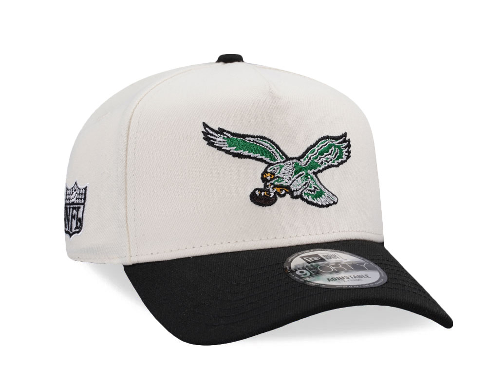 New Era Philadelphia Eagles Classic Chrome Two Tone Edition 9Forty A Frame Snapback Cap