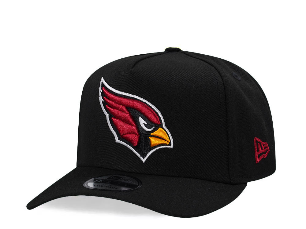 New Era Arizona Cardinals Black Classic Edition 9Fifty A Frame Snapback Cap