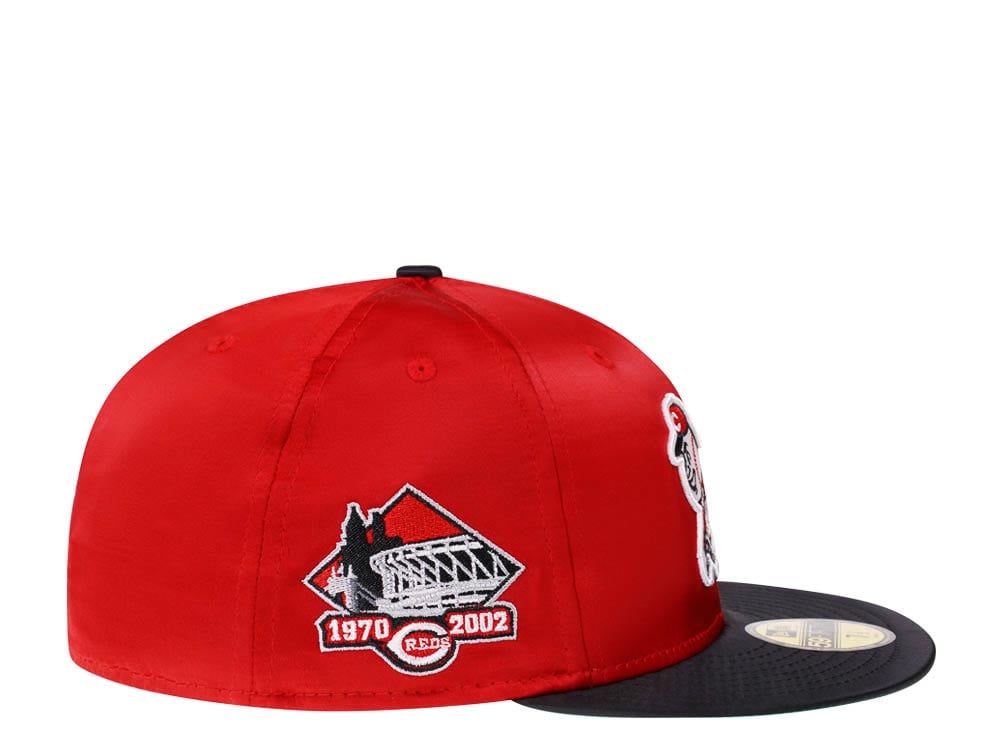 New Era Cincinnati Reds Riverfront Stadium Satin Elite Edition 59Fifty Fitted Cap