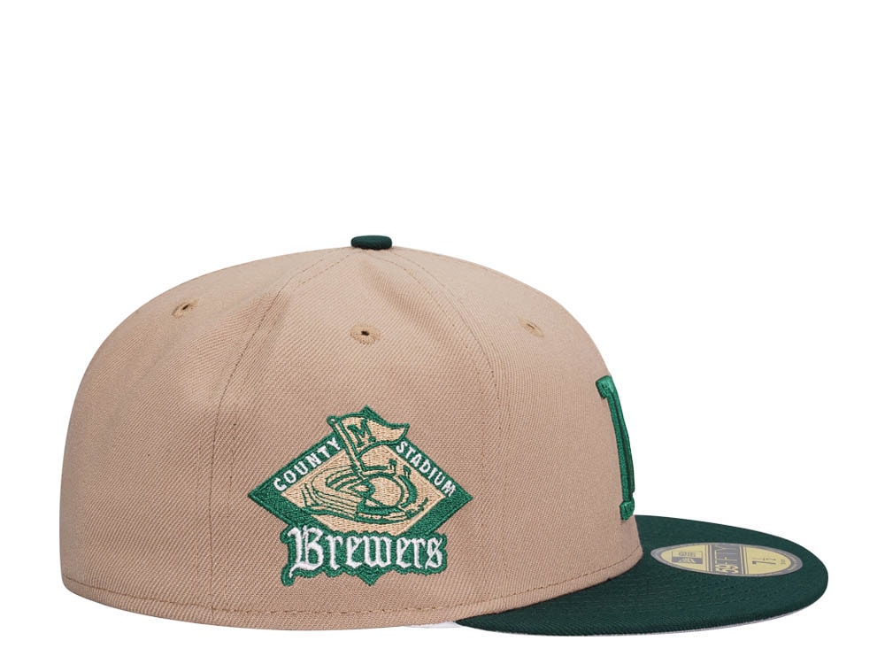 New Era Milwaukee Brewers County Stadium Colorflip Two Tone Edition 59Fifty Fitted Cap