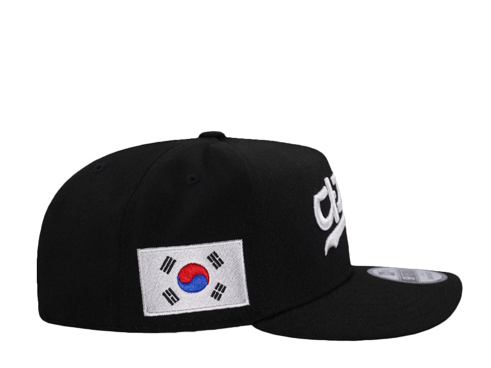 New Era Los Angeles Dodgers Korean Script Black Prime Edition 9Fifty A Frame Snapback Cap