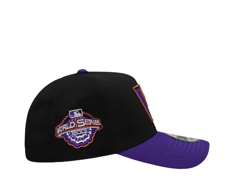 New Era Arizona Diamondbacks World Series 2001 Black Two Tone Edition 9Forty A Frame Snapback Cap