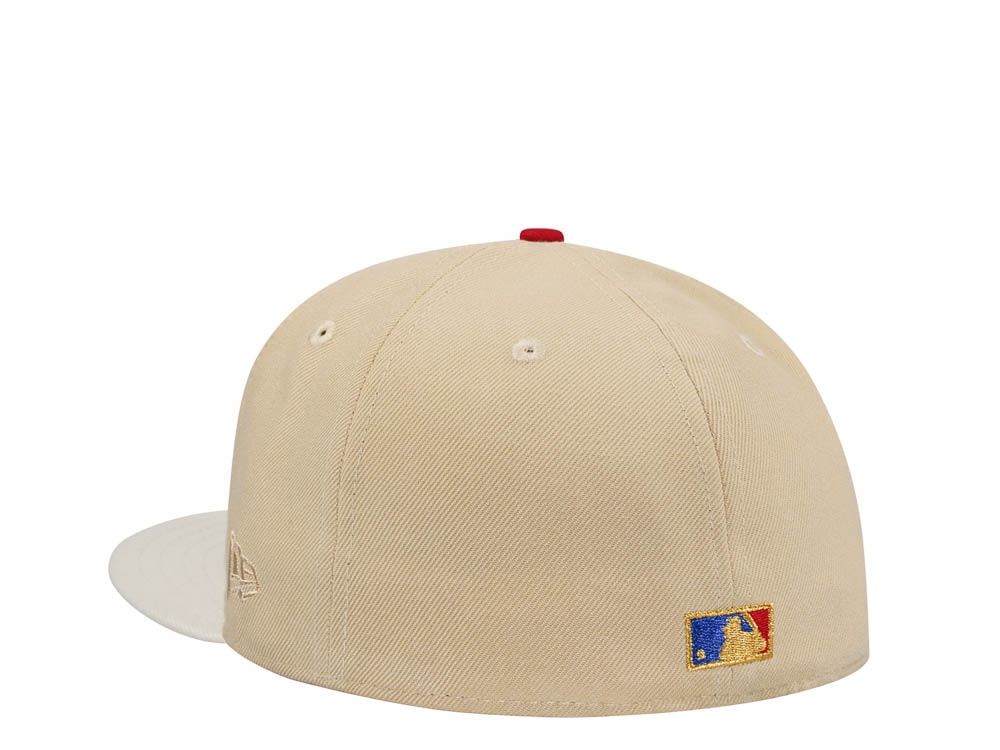 New Era Cleveland Indians 100 Seasons Vegas Gold Two Tone Edition 59Fifty Fitted Cap