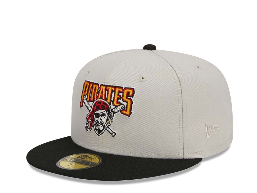 New Era Pittsburgh Pirates Farm Team Stone Throwback Two Tone Edition 59Fifty Fitted Cap