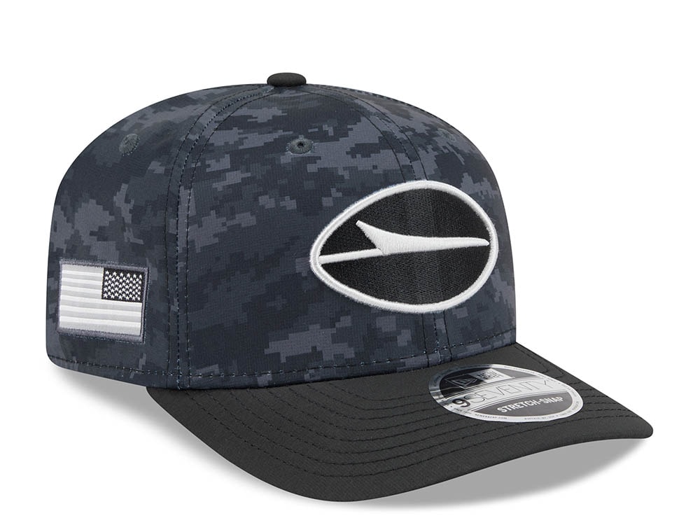 New Era New York Jets NFL Salute to Service 2026 Digi Camo Black 9Seventy Stretch Snapback Cap