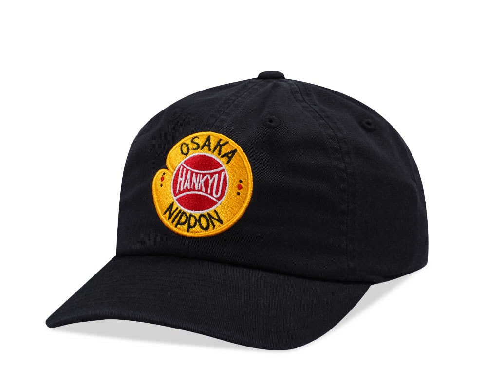 American Needle Hankyu Braves Black Ballpark Strapback Cap