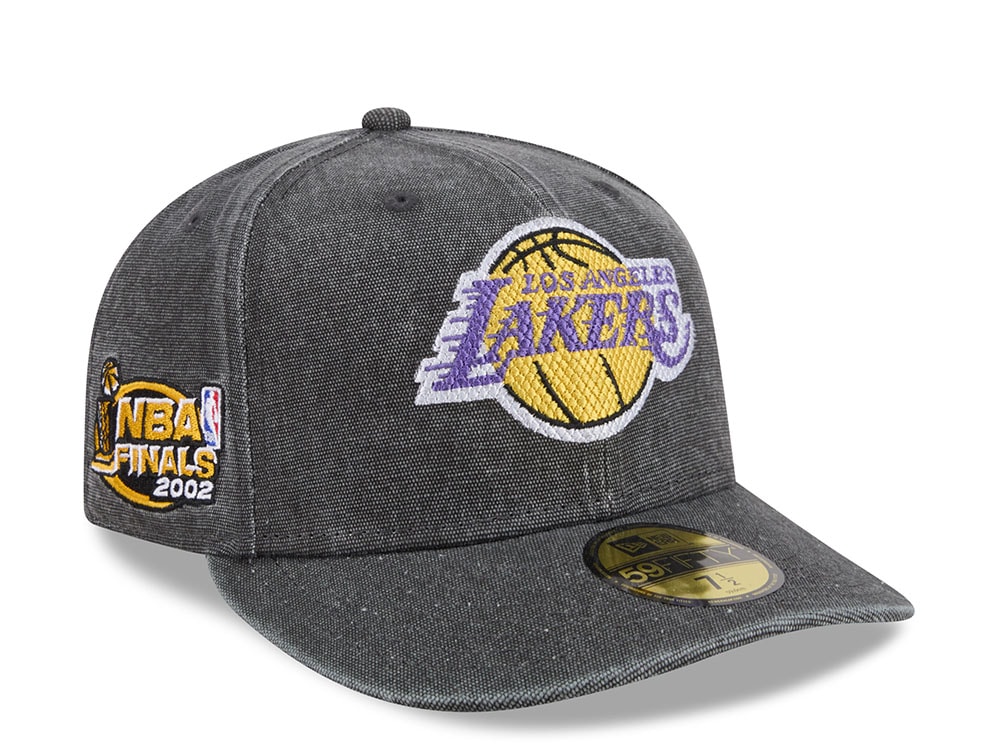 New Era Los Angeles Lakers NBA Finals 2002 HWC Charcoal Edition 59Fifty Fitted Cap