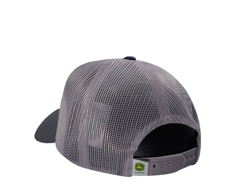 John Deere Vintage Patch Navy Trucker Snapback Cap