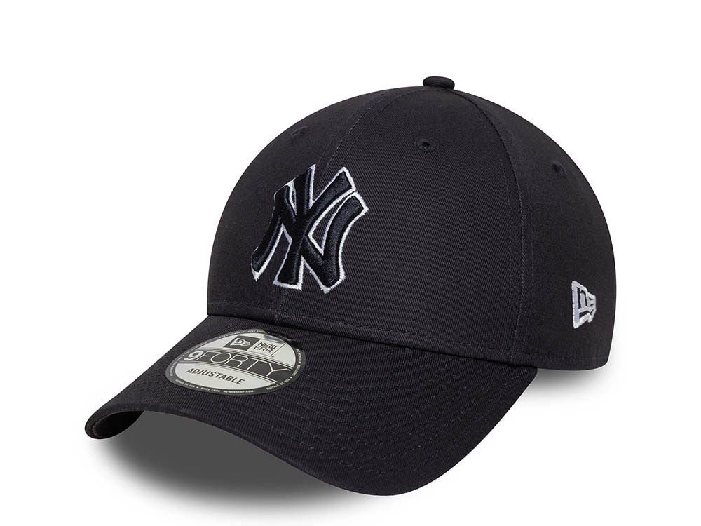 New Era New York Yankees Outline Navy 9Forty Strapback Cap