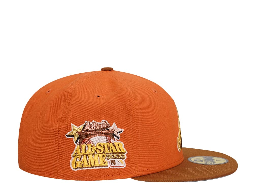 New Era Atlanta Braves All Star Game 2000 Golden Rust Two Tone Edition 59Fifty Fitted Cap