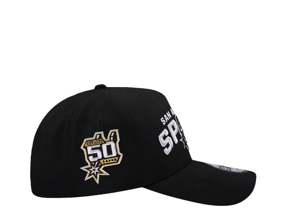New Era San Antonio Spurs 50th Anniversary Prime Edition 9Forty A Frame Snapback Cap