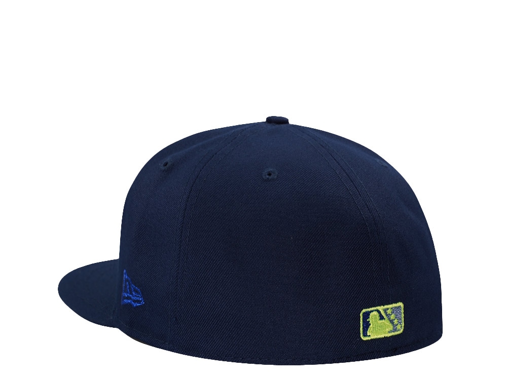 New Era Las Vegas 51s Alien 35th Seasons Neon Ocean Blue Edition 59Fifty Fitted Cap