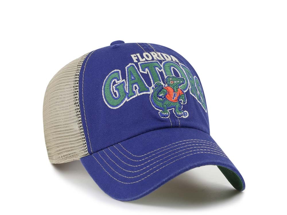 47Brand Florida Gators Vintage Royal Trucker Clean Up Snapback Cap
