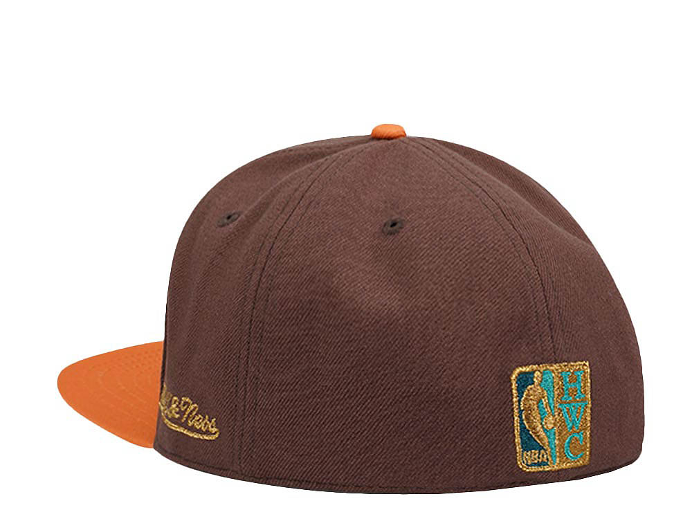 Mitchell & Ness Atlanta Hawks 25th Anniversary Copper Top Hardwood Classic Dynasty Fitted Cap