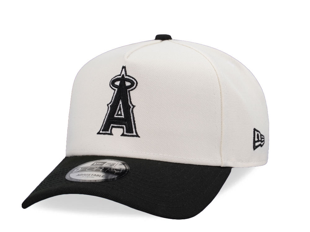 New Era Anaheim Angels Chrome Black Two Tone Edition 9Forty A Frame Snapback Cap