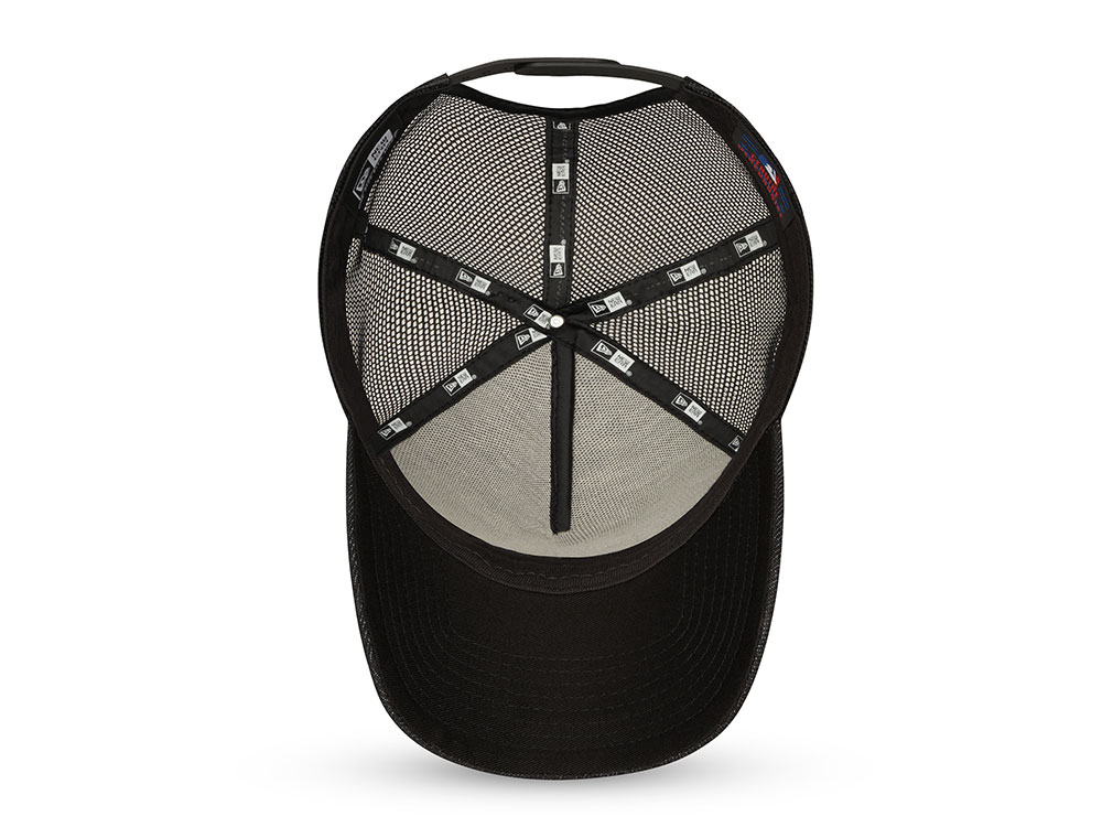 New Era Chicago Bulls Black Graphite A Frame Trucker Snapback Cap