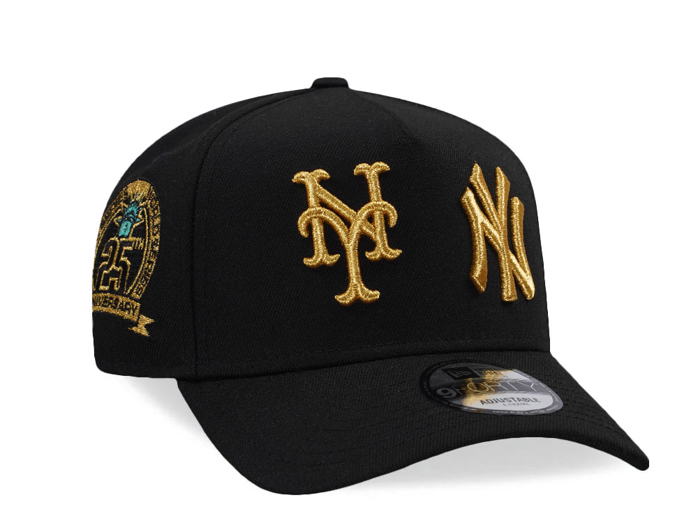 New Era New York Subway Series 25th Anniversary Black Prime Edition 9Forty A Frame Snapback Cap