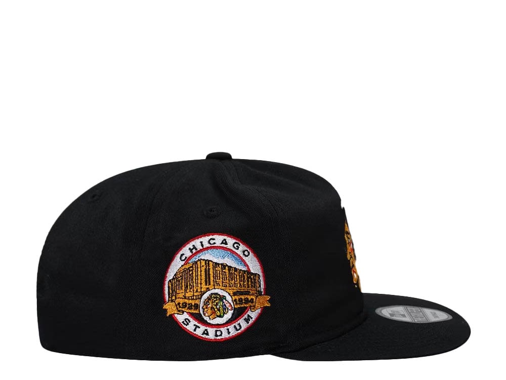 Chicago Blackhawks Stadium Patch Vintage Edition Golfer Snapback Cap