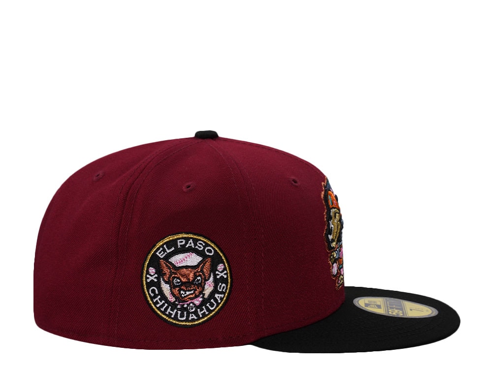 New Era El Paso Chihuahuas Card Red Two Tone Edition 59Fifty Fitted Cap