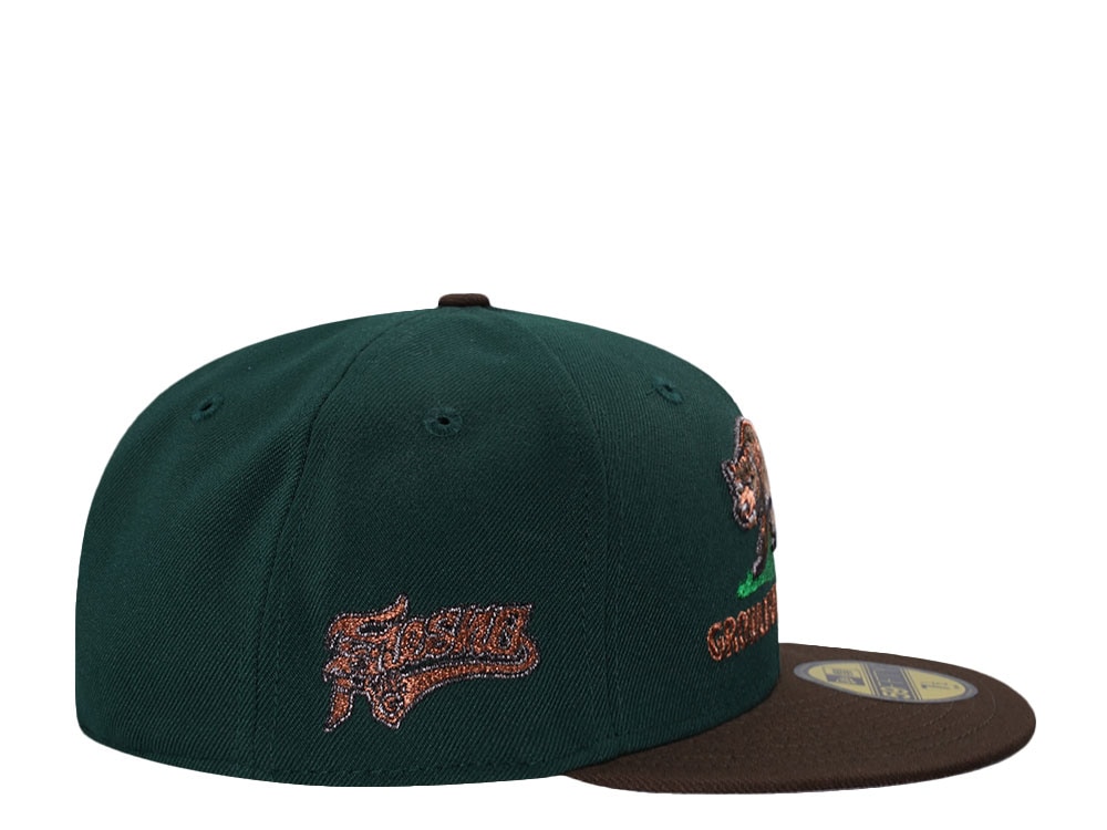 New Era Fresno Grizzlies Growlifornia Republic Dark Green Two Two Edition 59Fifty Fitted Cap
