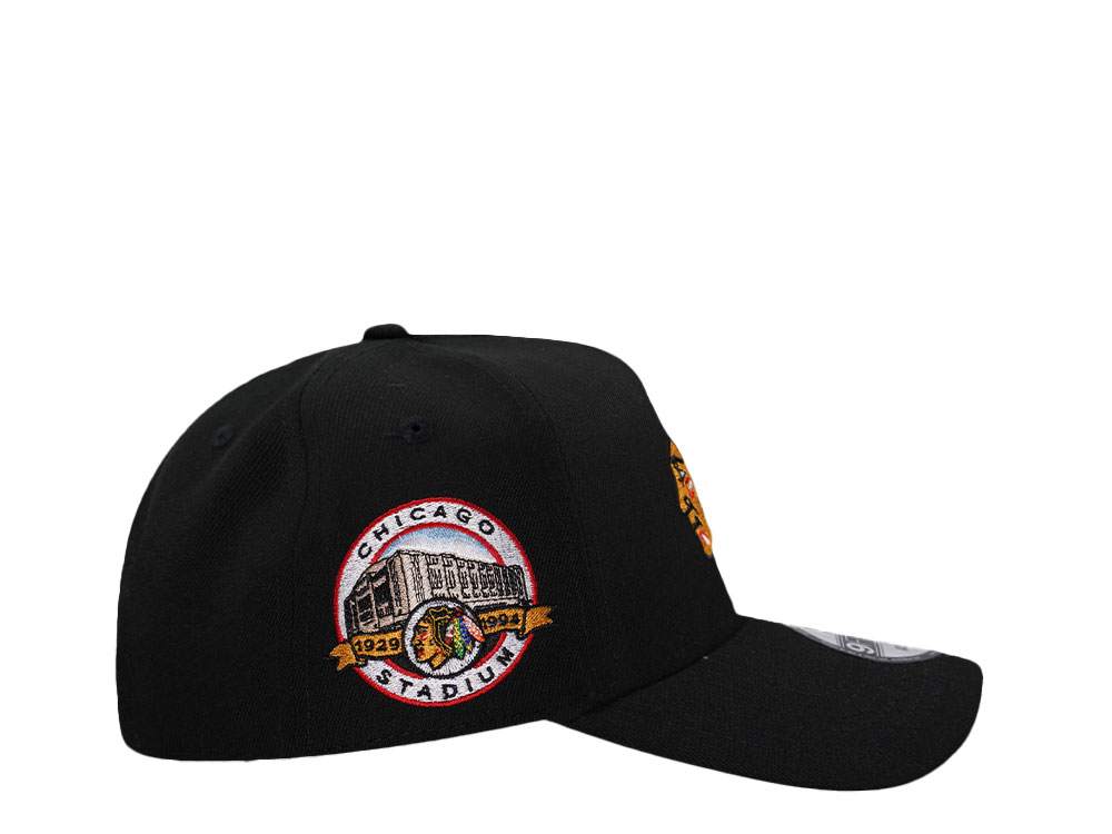New Era Chicago Blackhawks Chicago Stadium Black Classic 9Forty A Frame Snapback Cap