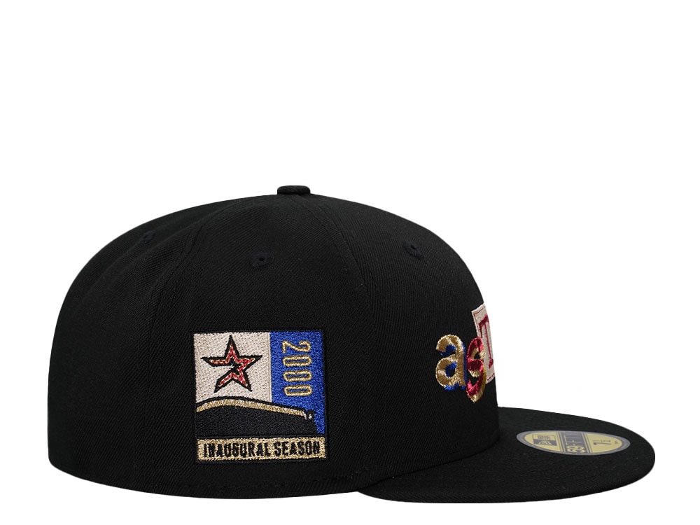 New Era Houston Astros Inaugural Season 2000 Black Metallic Edition 59Fifty Fitted Cap