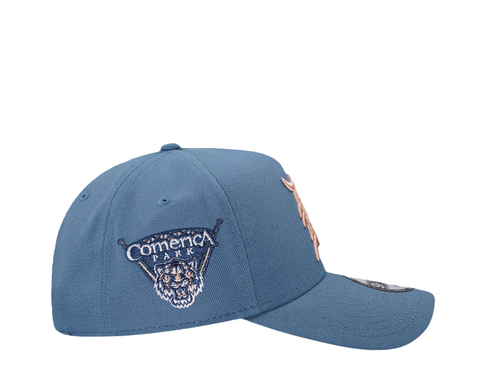 New Era Detroit Tigers Comerica Park Indigo Peach Edition 9Forty A Frame Snapback Cap