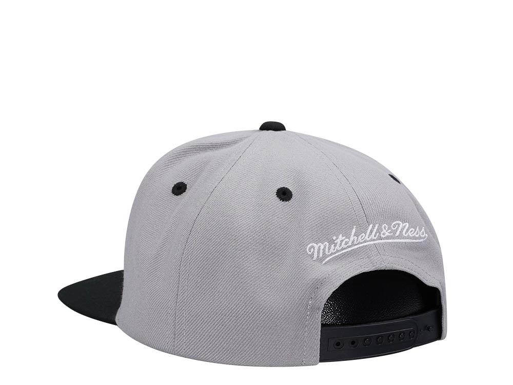 Mitchell & Ness Brooklyn Nets Transcript Gray Two Tone Snapback Cap