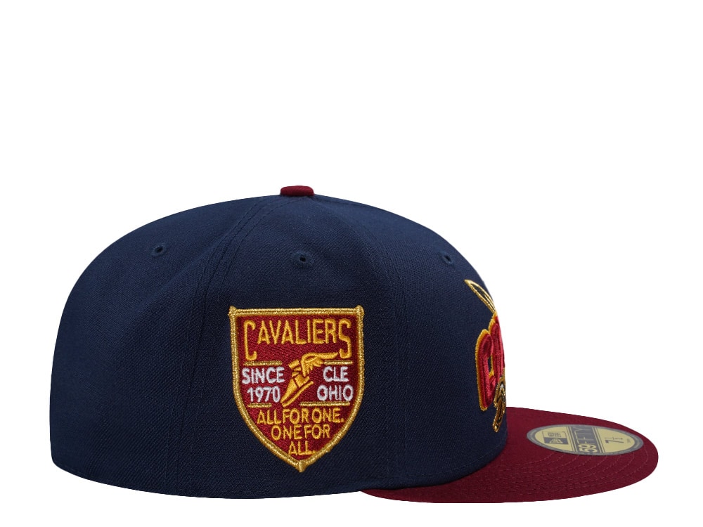 New Era Cleveland Cavaliers Inaugural Season 1970 Navy Two Tone Edition 59Fifty Fitted Cap