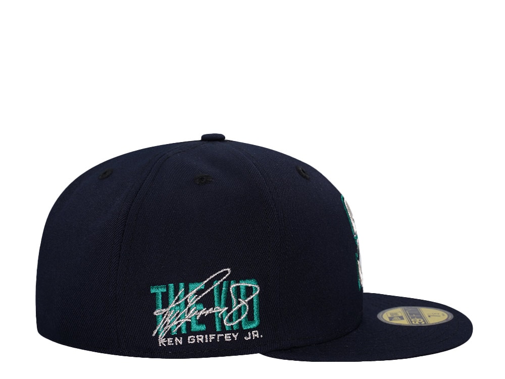 New Era Seattle Mariners Ken Griffey Jr Navy Metallic Edition 59Fifty Fitted Cap