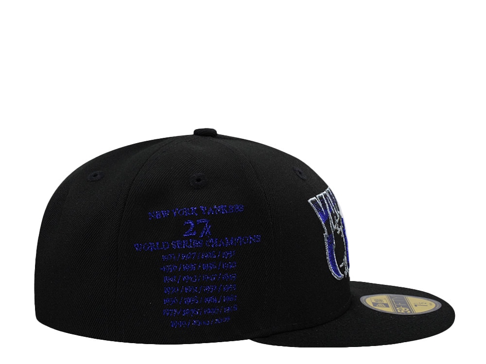 New Era New York Yankees 27x World Champions Black Prime Edition 59Fifty Fitted Cap