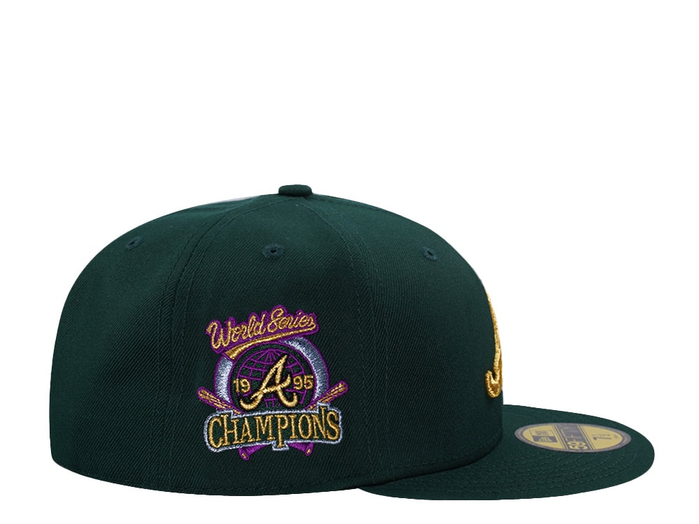 New Era Atlanta Braves World Series 1995 Dark Green Prime Edition 59Fifty Fitted Cap