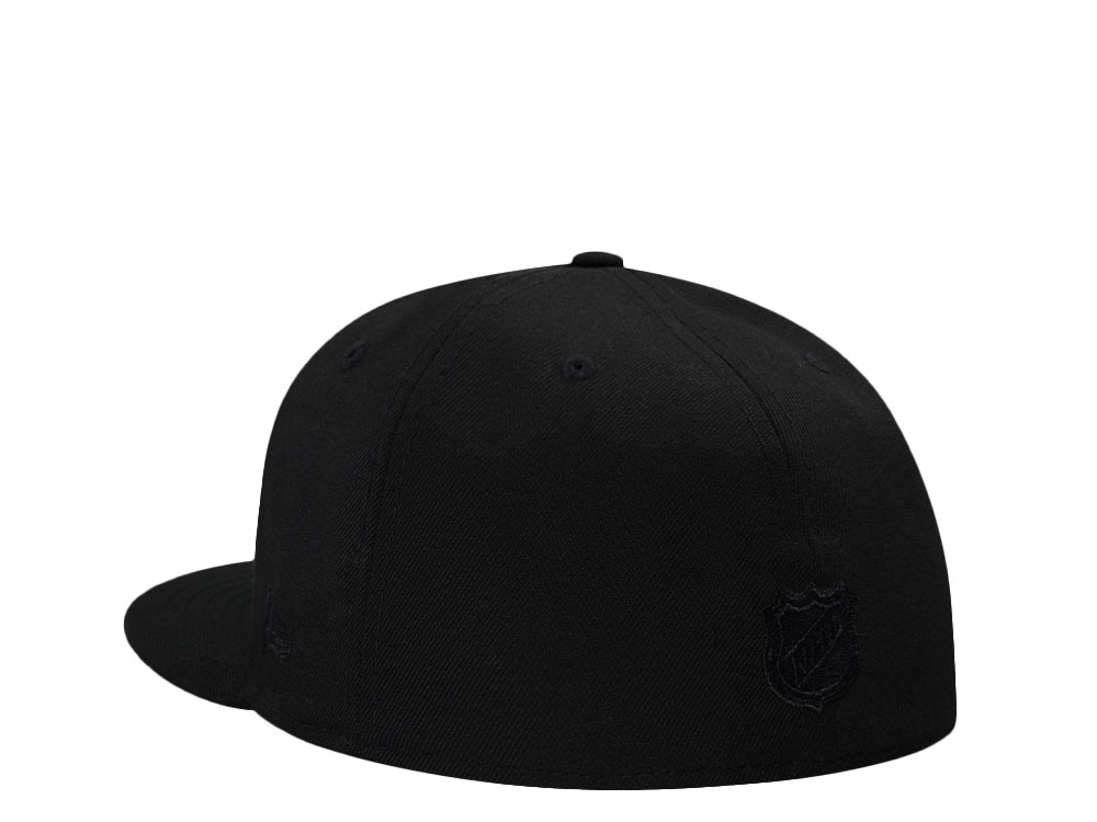 New Era Anaheim Ducks 30th Anniversary Black Out Pink Edition 59Fifty Fitted Cap