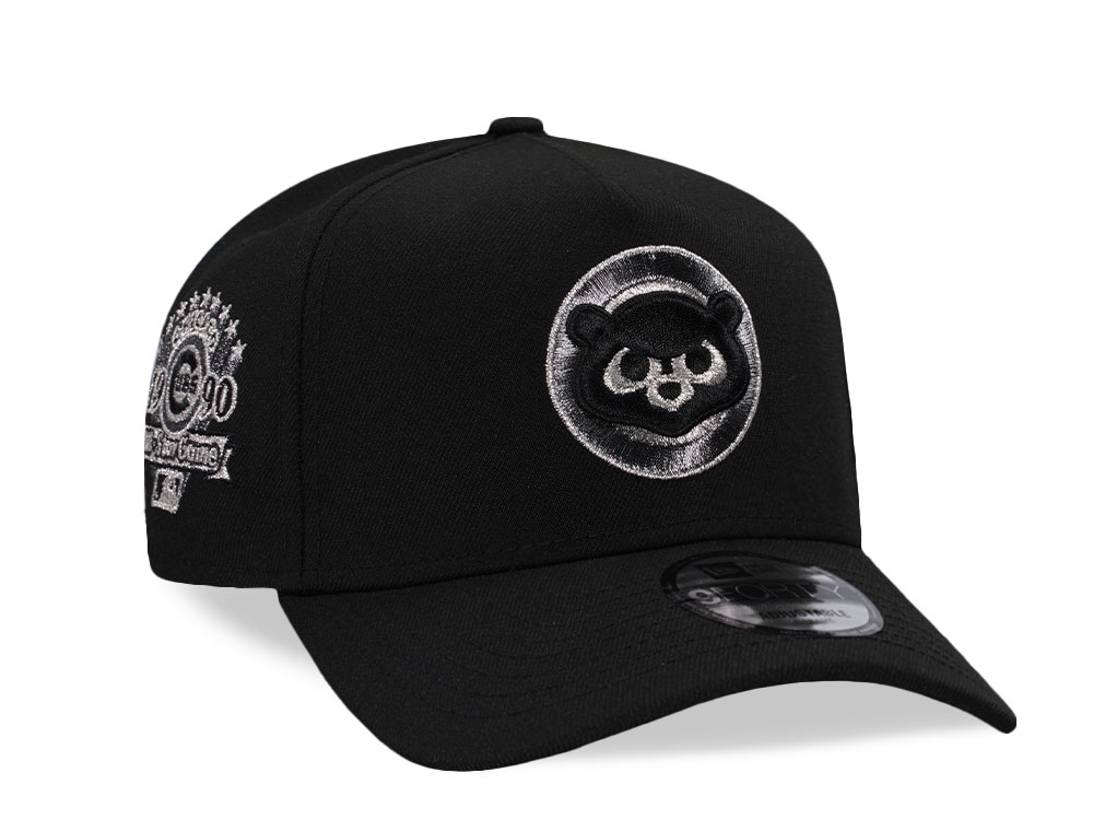 New Era Chicago Cubs All Star Game 1990 Liquid Titanium Silver Edition 9Forty A Frame Snapback Cap