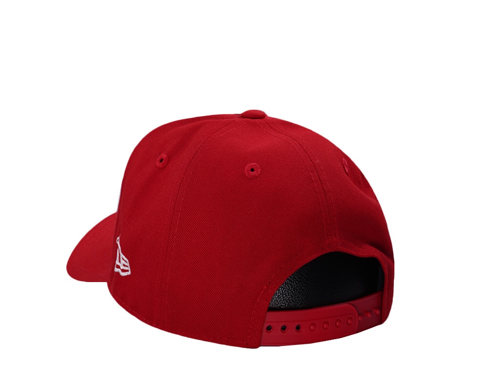 New Era Los Angeles Dodgers World Series 2025 Angel Scarlet Prime Edition 9Fifty A Frame Snapback Cap