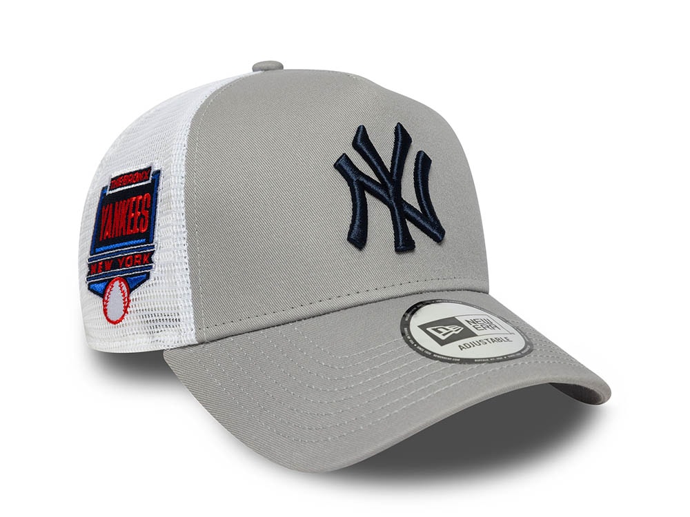 New Era New York Yankees Side Patch 9Forty A Frame Trucker Snapback Cap