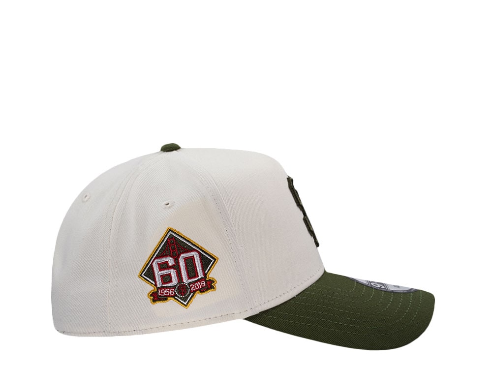 New Era San Francisco Giants 60th Anniversary Chrome Two Tone Edition 9Forty A Frame Snapback Cap