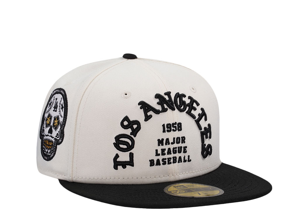 New Era Los Angeles Dodgers Skull Chrome Two Tone Prime Edition 59Fifty Fitted Cap