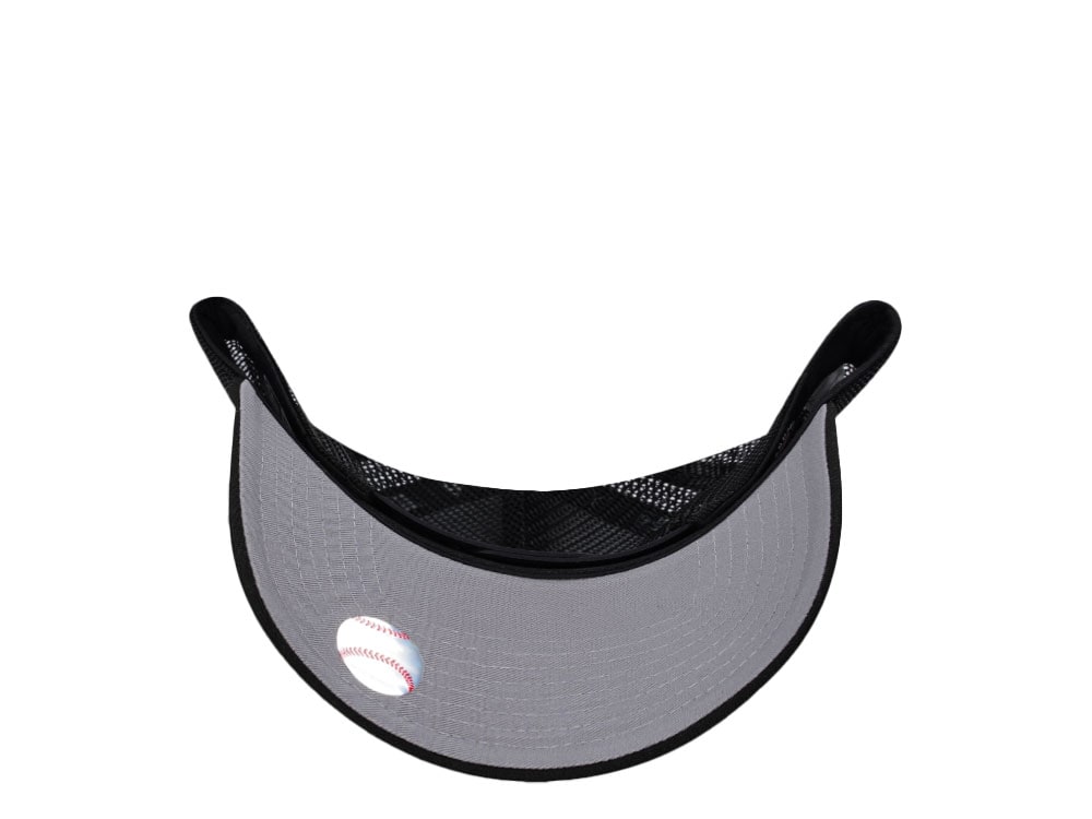New Era New York Yankees Mini Logo Black Prime Edition 9Forty A Frame Trucker Snapback Cap