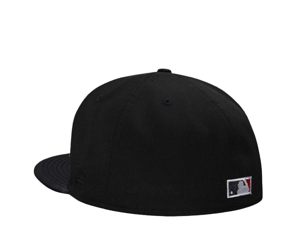 New Era Boston Red Sox All Star Game 1999 Shiny Black And Red Satin Brim Edition 59Fifty Fitted Cap
