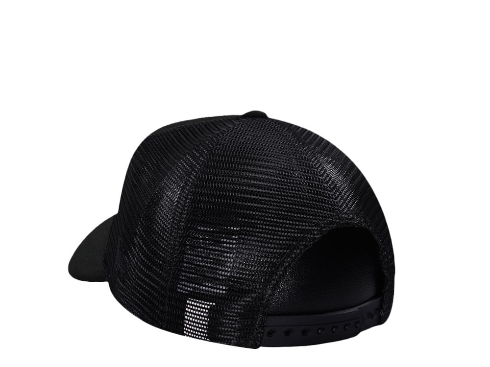 New Era Seattle Seahawks Black Foam Trucker 9Forty A Frame Snapback Cap