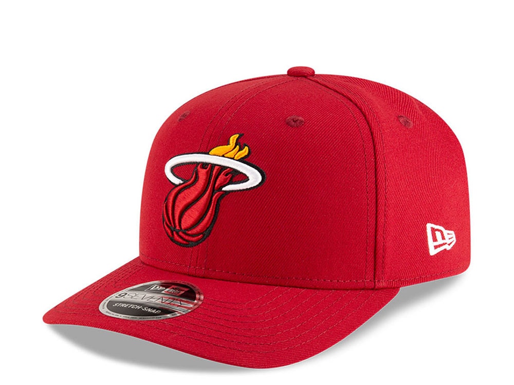 New Era Miami Heat NBA Team Red Edition 9Seventy Stretch Snapback Cap