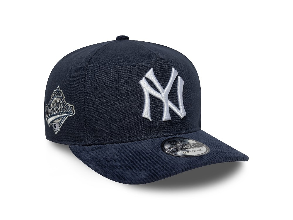 New Era New York Yankees Cooperstown Navy Cord Visor 19Twenty Snapback Cap