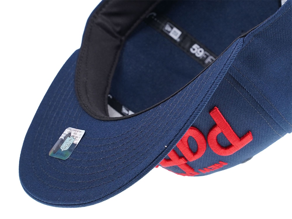 New Era New England Patriots Red Script Edition 59Fifty Fitted Cap