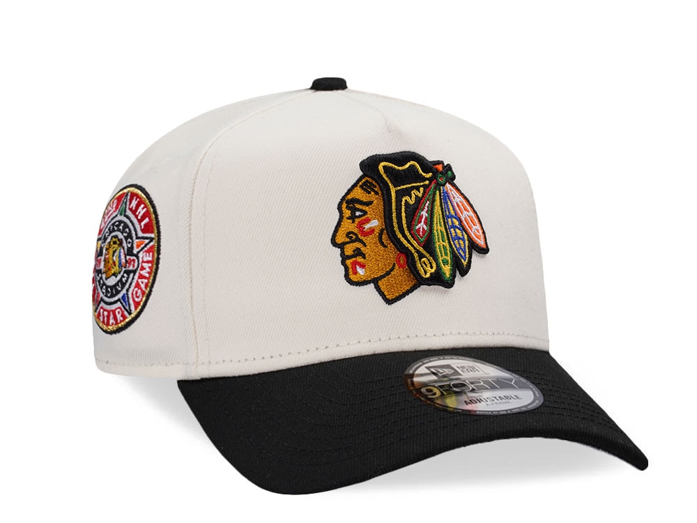 New Era Chicago Blackhawks All Star Game 1991 Chrome Two Tone Edition 9Forty A Frame Snapback Cap