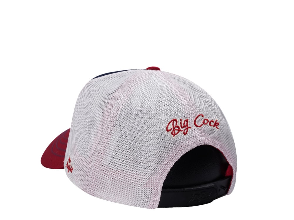 Hatfield Big Cock Navy White Trucker Snapback Cap