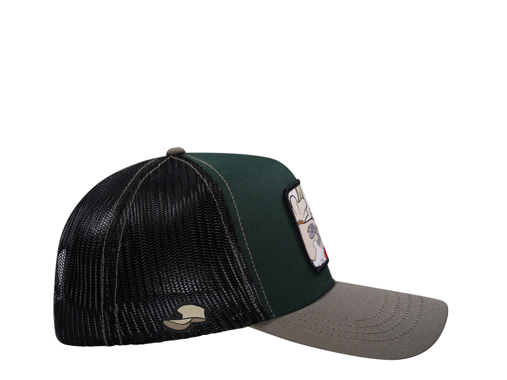 Capslab Disney Rapetou Green Grey Trucker Snapback Cap