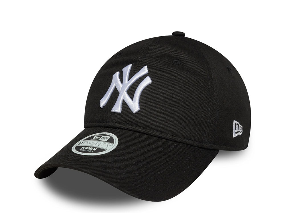 New Era New York Yankees  League Essential Black Womens 9Twenty Strapback Cap